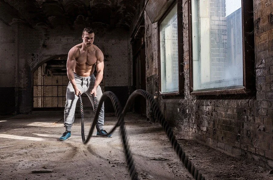 Tunturi Posilovací lano Battle Rope varianta 15 m