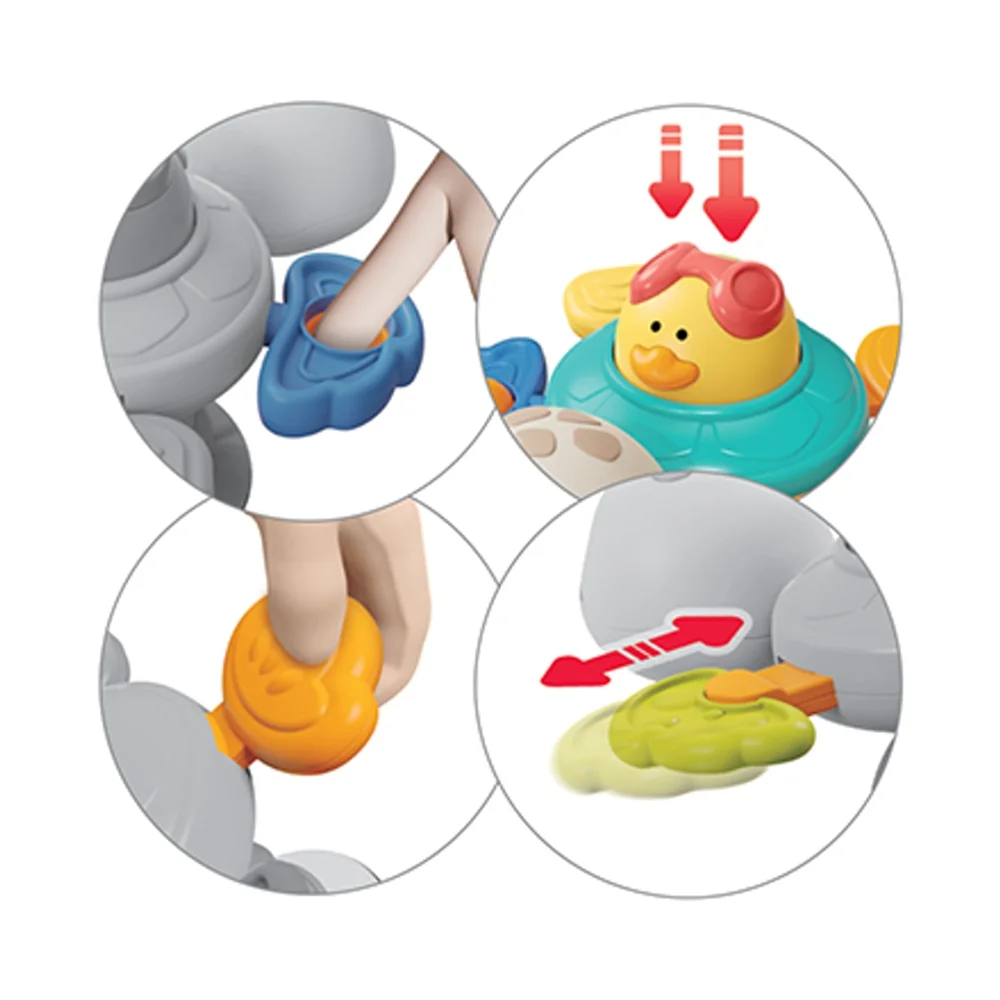 Babyono Senzorická hračka s přísavkou ŽELVIČKA