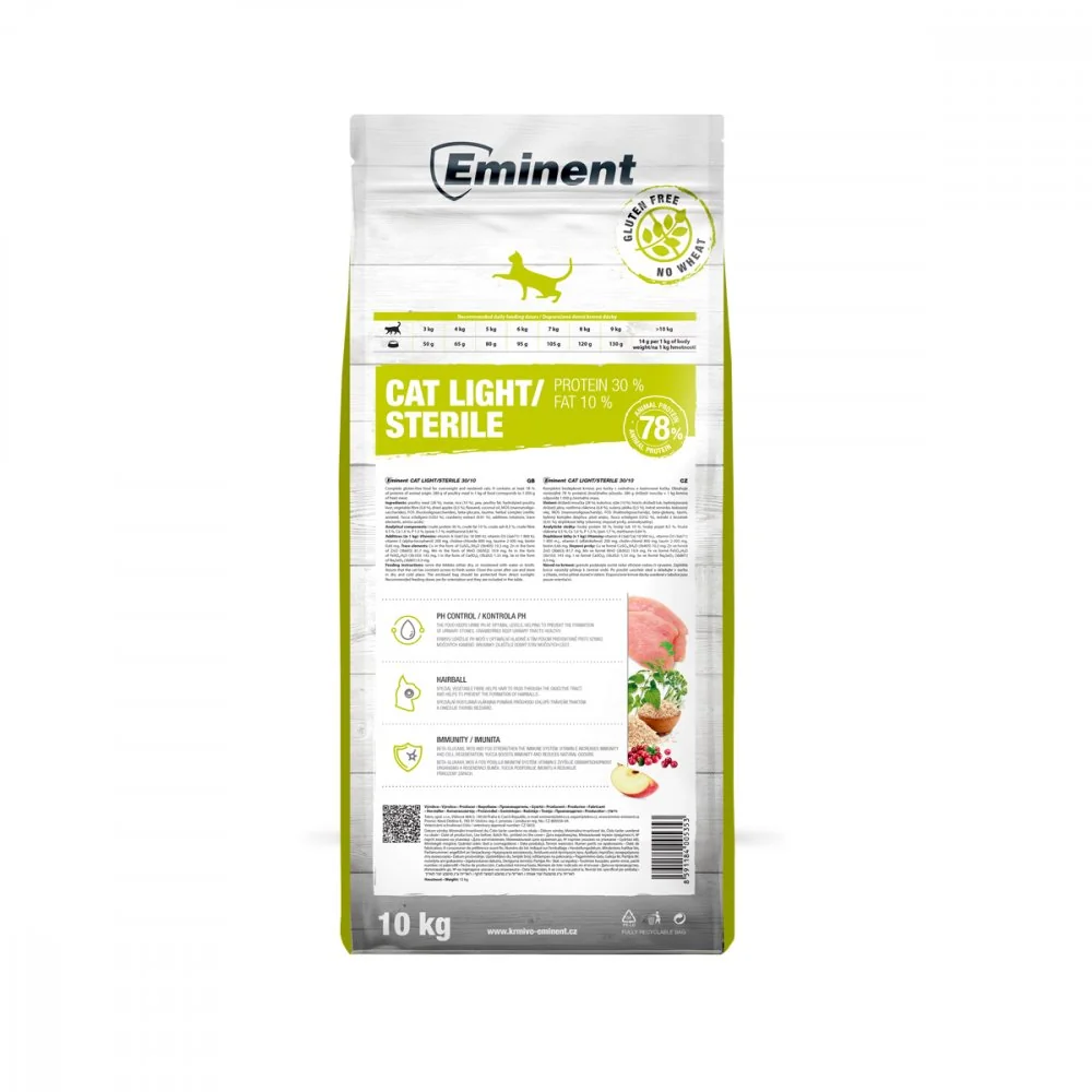 Eminent Cat Light/Sterile High Premium 10 kg