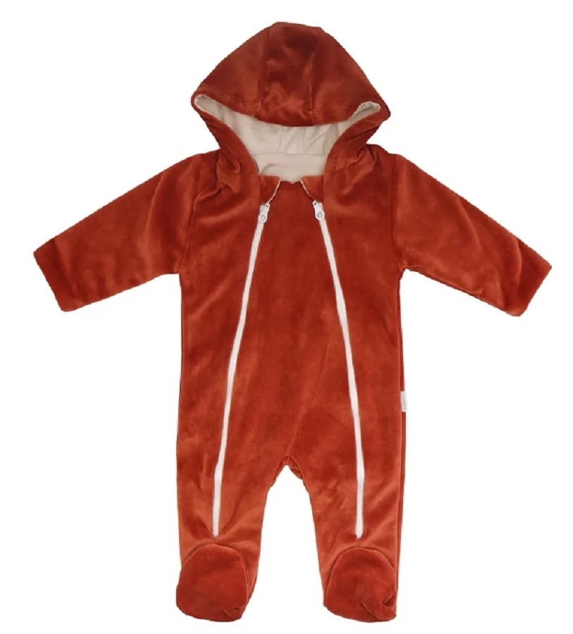 Mamatti Kojenecký overal VELVET, Baby Fox - hnědý,