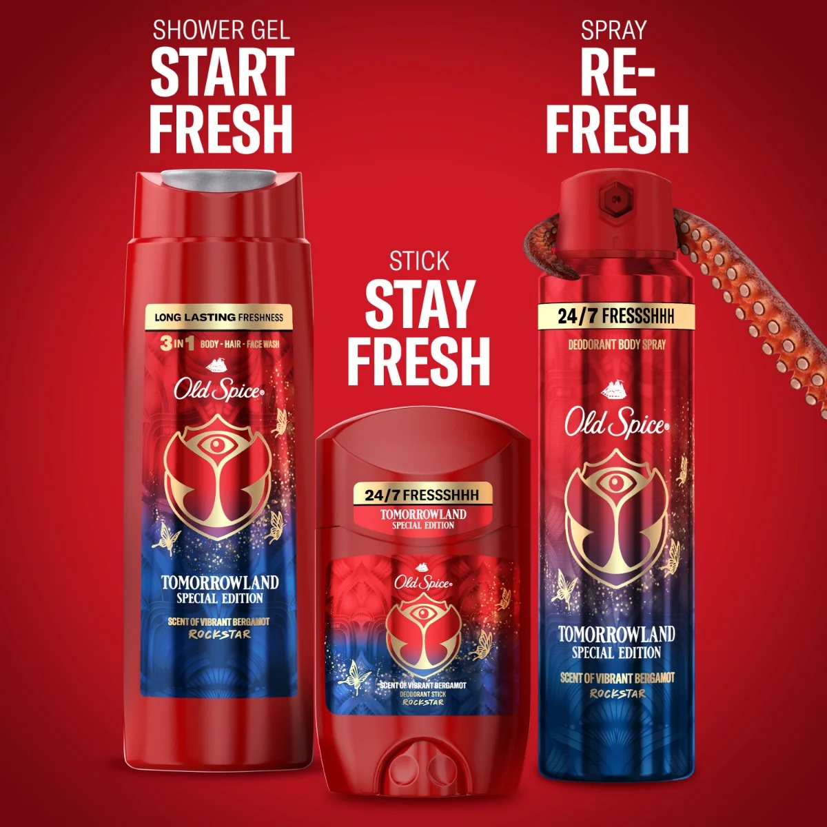 Old Spice Xmass sada Tomorrowland deodoranty a sprchový gel 3 ks