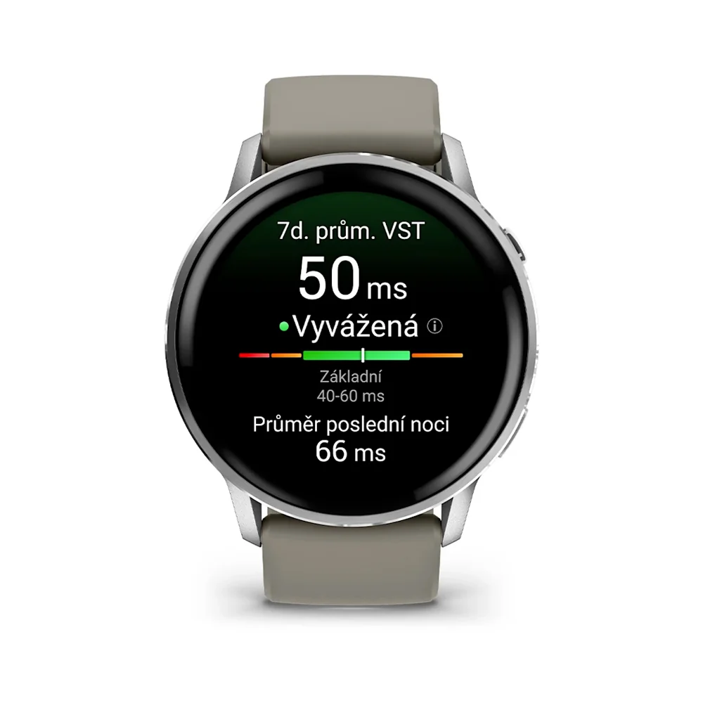 Garmin Venu 4 45 mm chytré hodinky Silver/SilverGray Silicone
