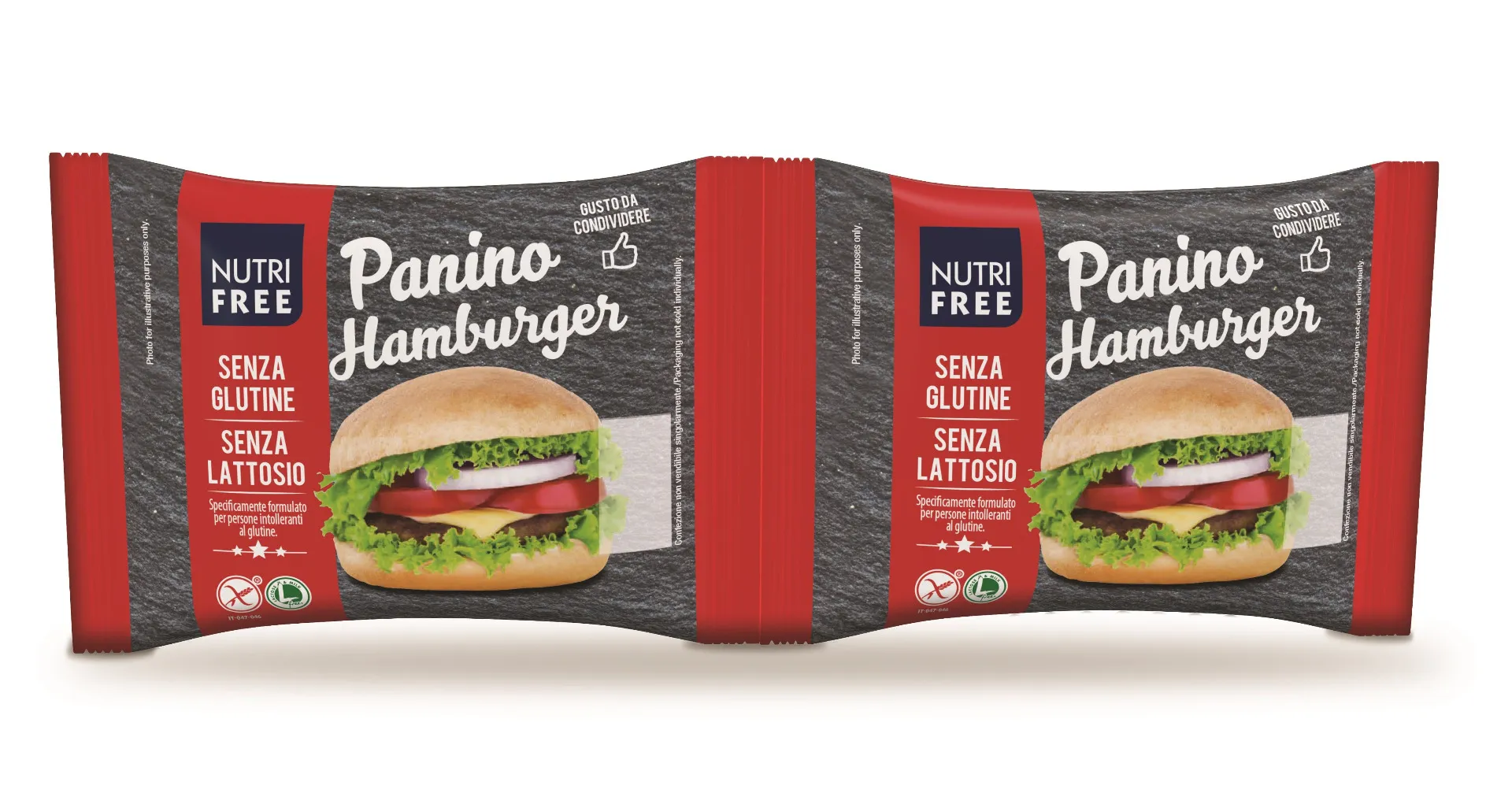 Nutrifree Bezlepkové hamburger housky 2x90 g