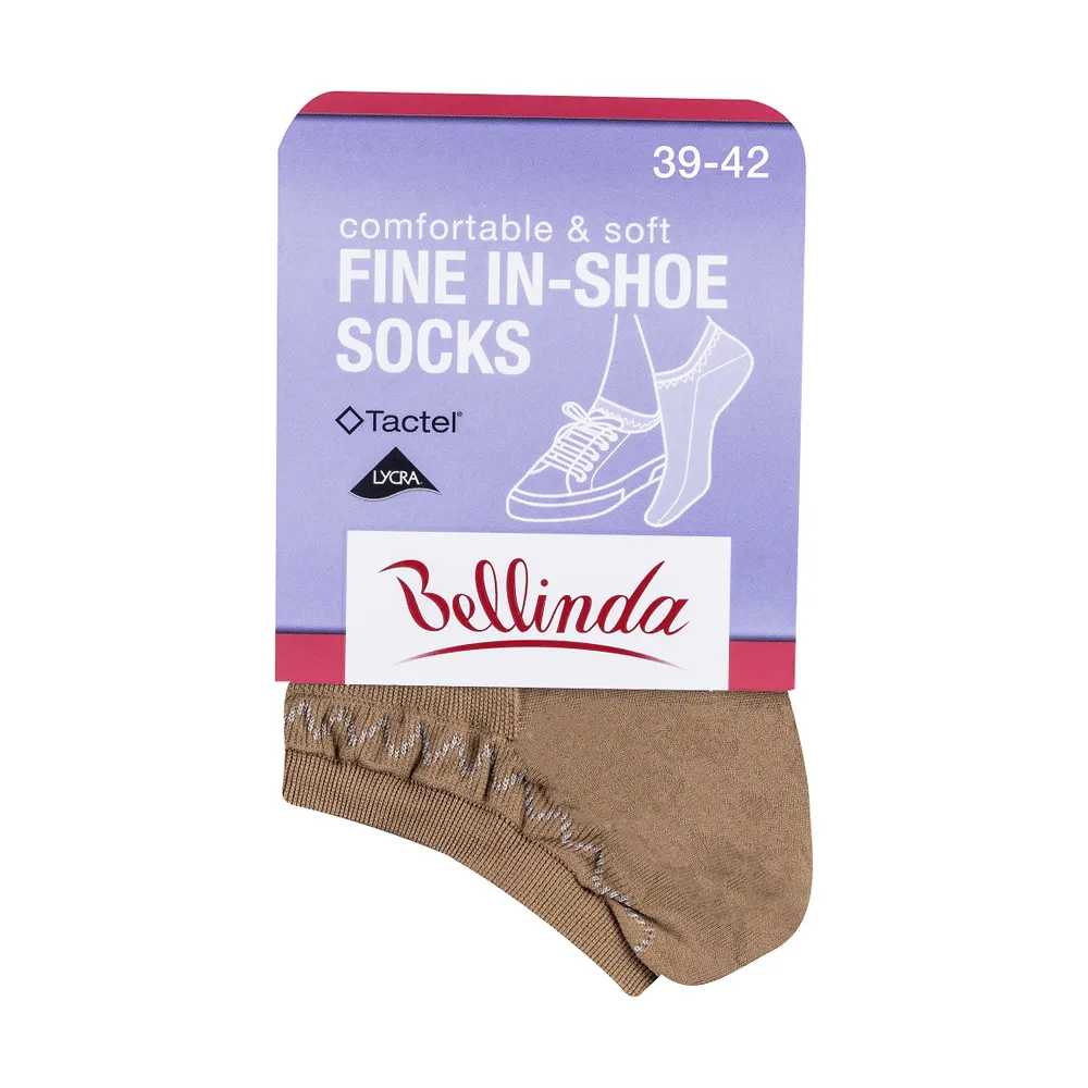 Bellinda FINE IN-SHOE vel. 39/42 dámské kotníkové ponožky 1 pár tělové