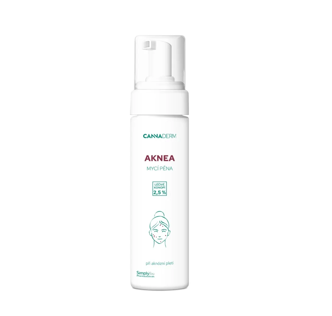 Cannaderm Aknea Mycí pěna 180 ml