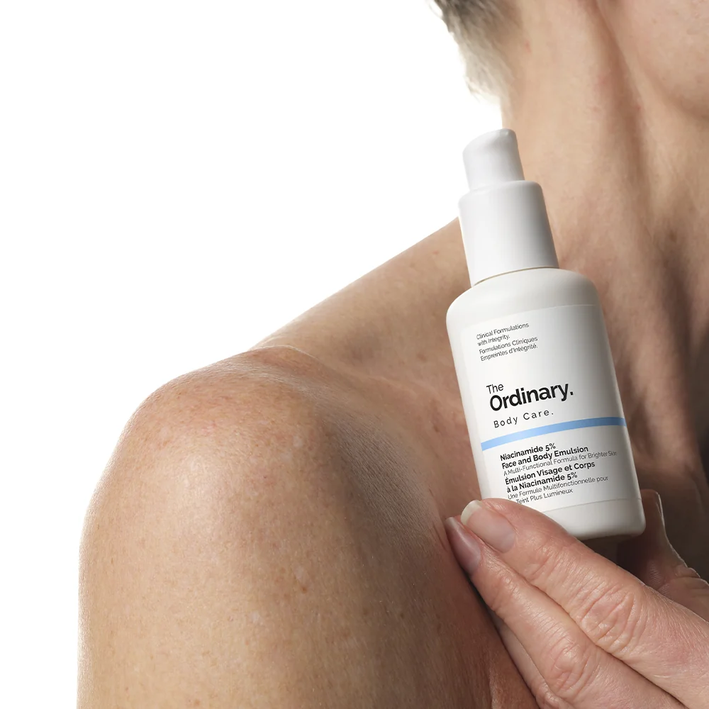 The Ordinary Niacinamide 5% Face & Body Emulsion hydratační emulze proti tmavým skvrnám 100 ml