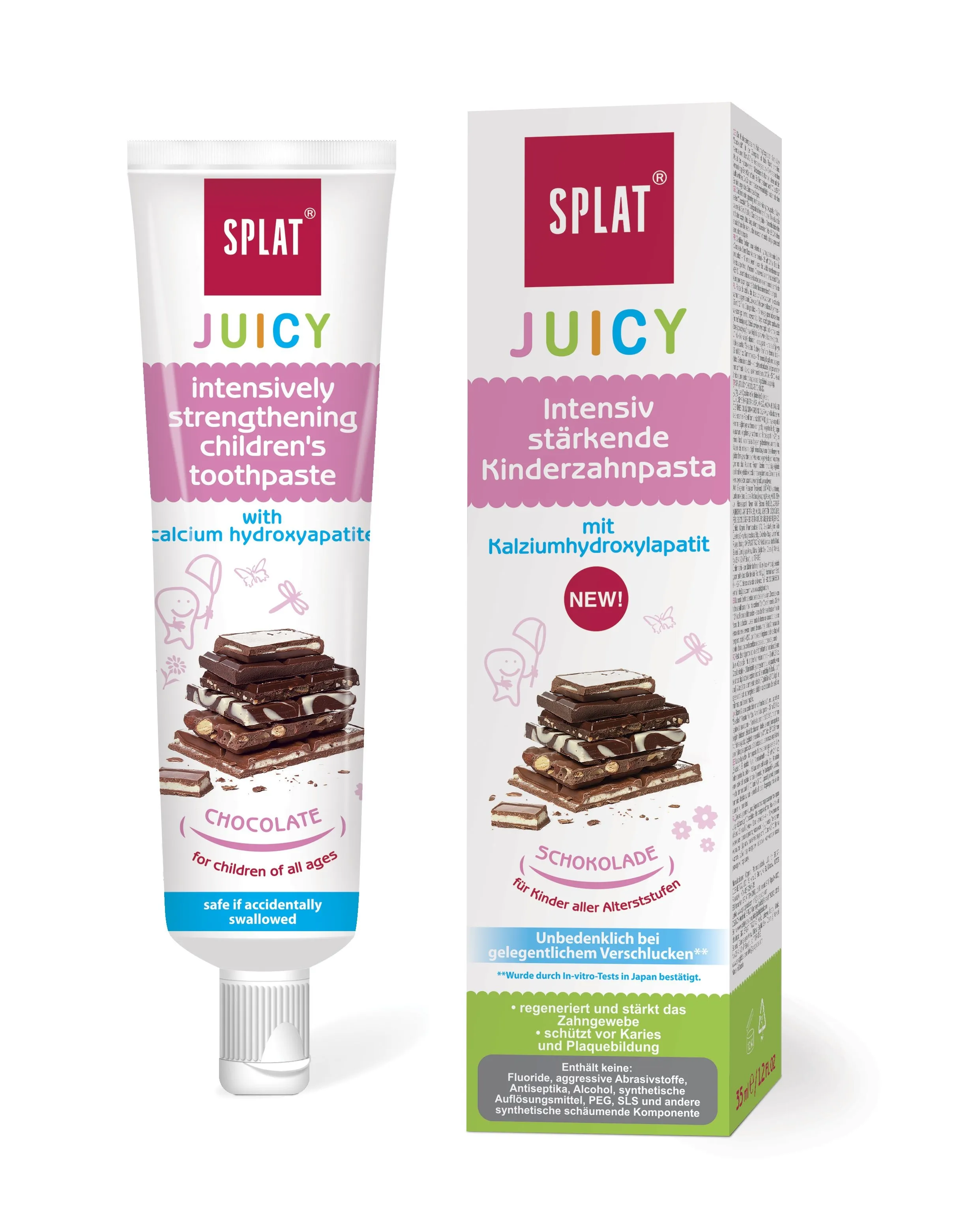 SPLAT Junior JUICY Dětská zubní pasta 35 ml čokoláda