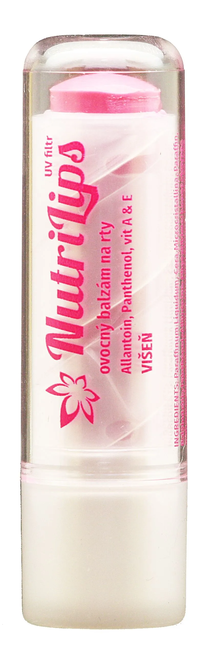 Nutricius NutriLips balzám na rty s panthenolem višeň 4,8 g