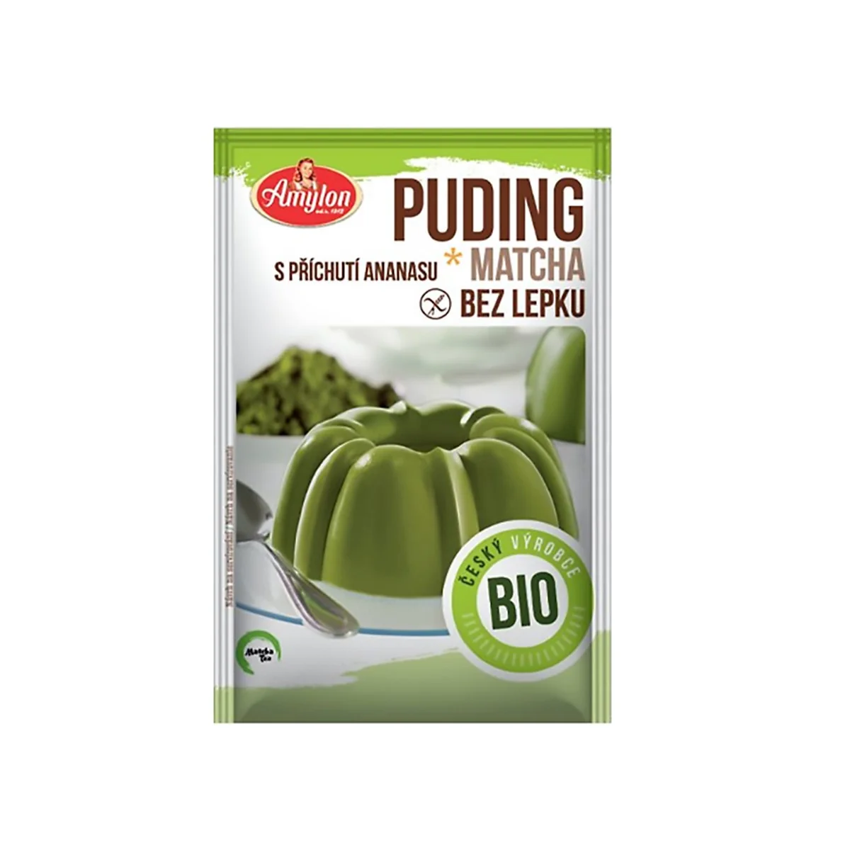 Matcha Tea Puding s příchutí ananasu BIO 40 g