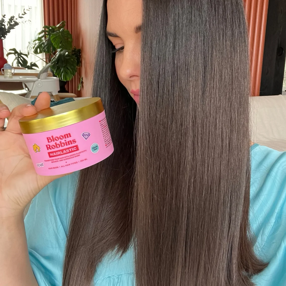 Bloom Robbins Maska na podporu elasticity vlasů s ricinovým olejem 250 ml