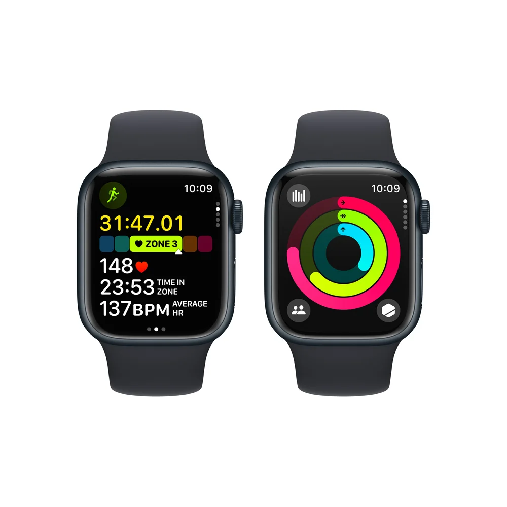 Apple Watch S9 Cellular 41 mm sport band S/M smart hodinky Midnight