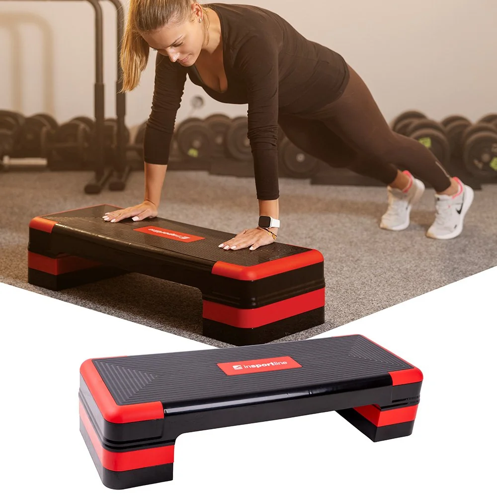 inSPORTline Aerobic step AS250 černo-červená