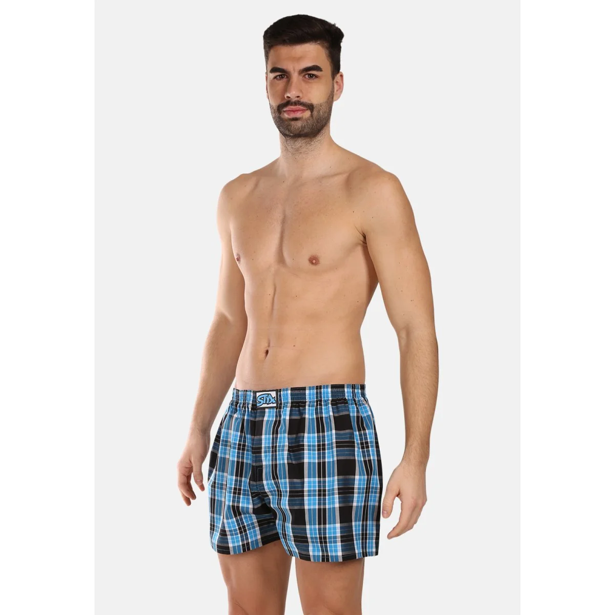 Styx 5PACK pánské trenky klasická guma vícebarevné (5A102125) M