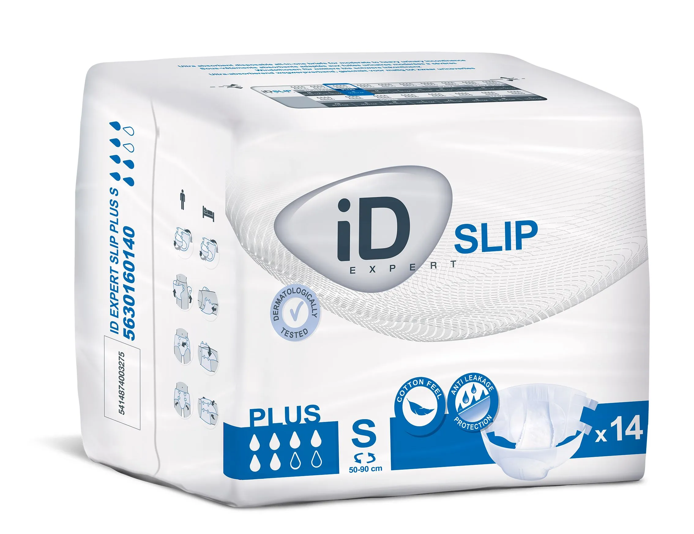 iD Slip Small Plus plenkové kalhotky s lepítky 14 ks