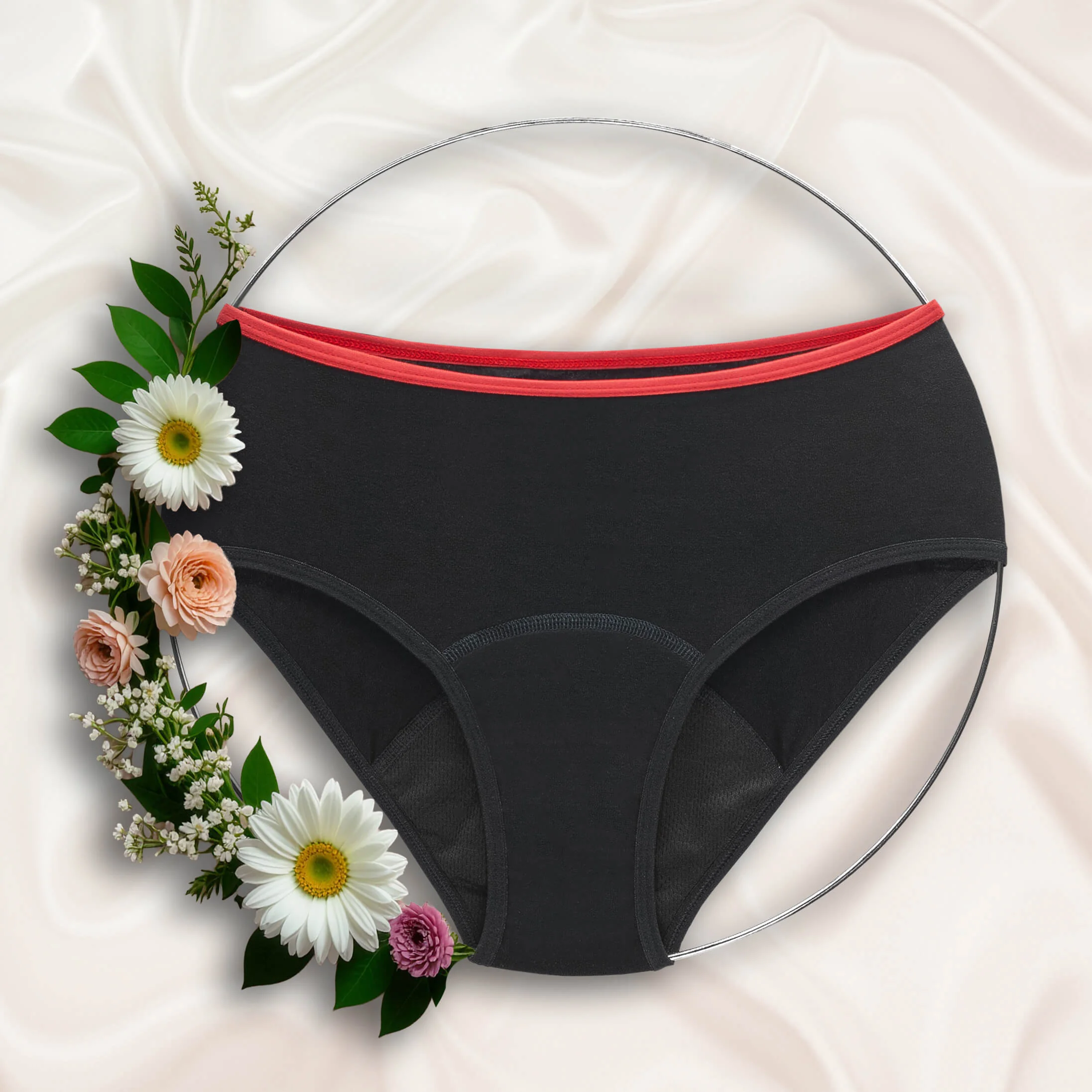Repetky Menstruační kalhotky, vysoké, pro střední menstruaci M