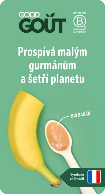 Good Gout BIO Banán 4m+ kapsička 4x85 g Good Gout BIO Banán 4m+ kapsička 4x85 g