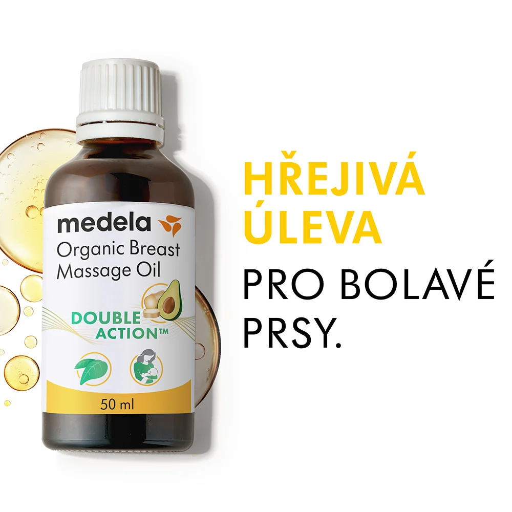Medela Organický masážní olej na prsy 50 ml