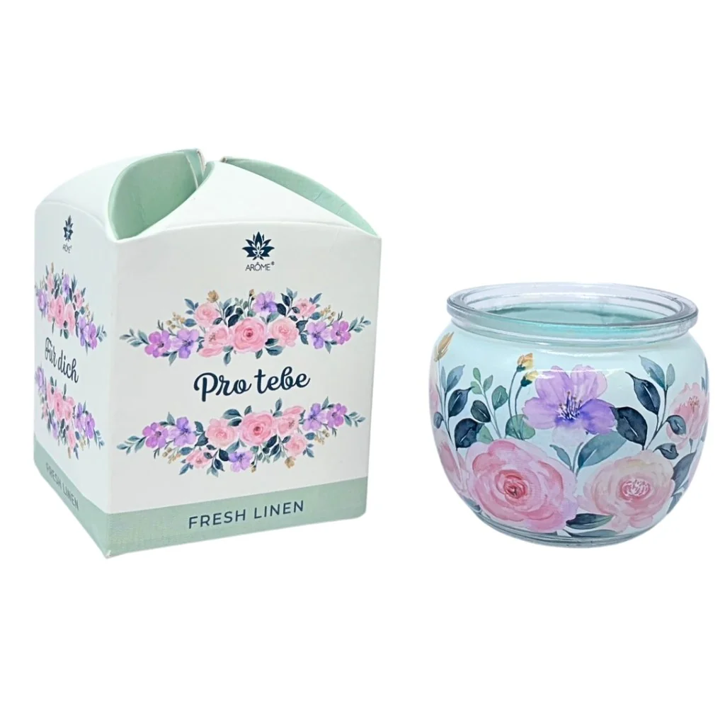 ARÔME Vonná svíčka Fresh Linen 12 ks