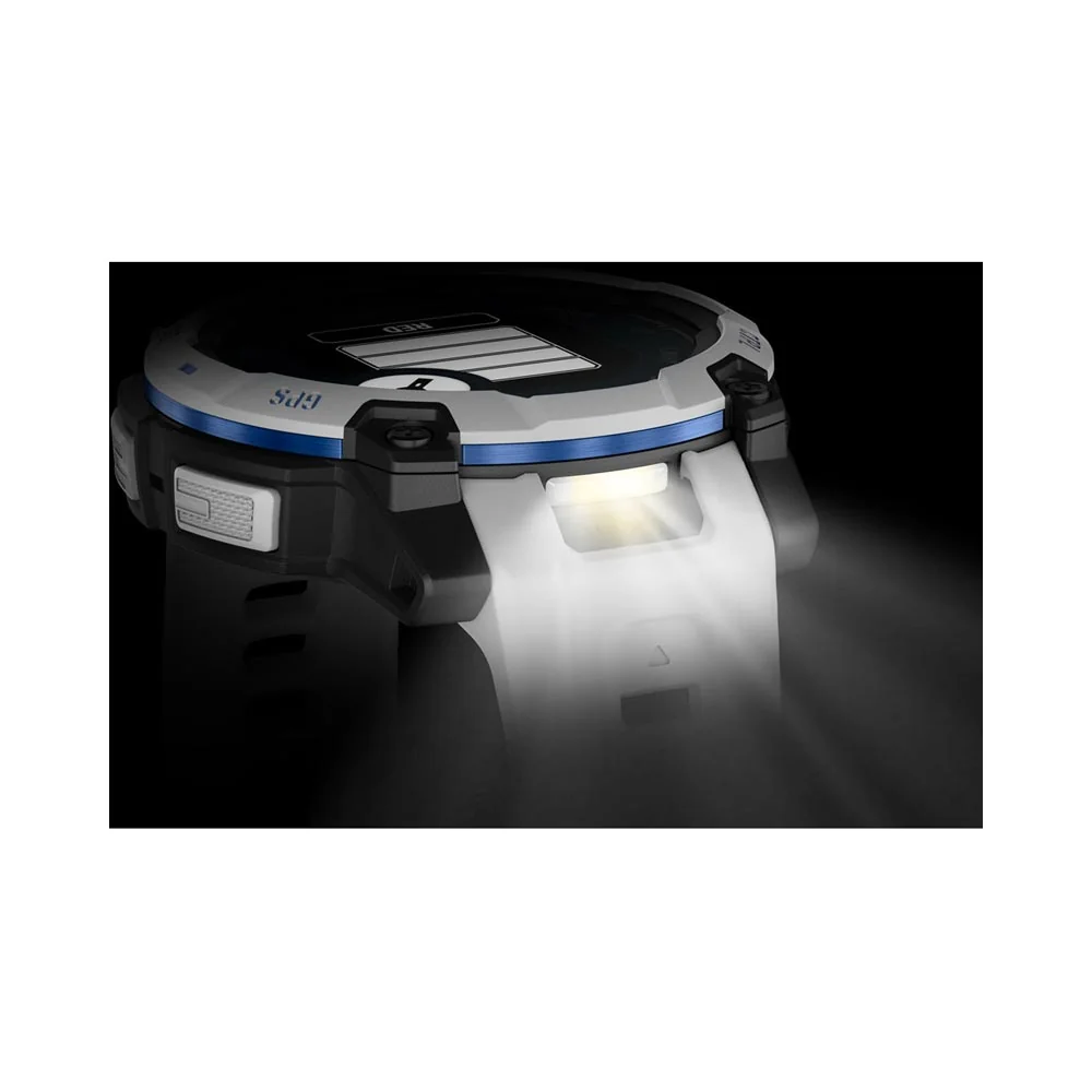 Garmin Instinct 3 Solar 45 mm chytré hodinky Whitestone/Blue