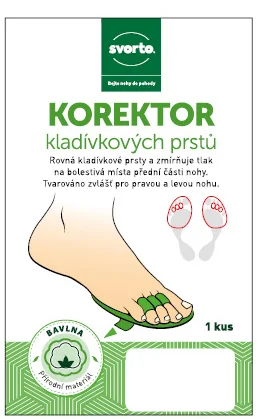 Svorto 051 Korektor kladívkových prstů vel. 41–46 pravá 1 ks