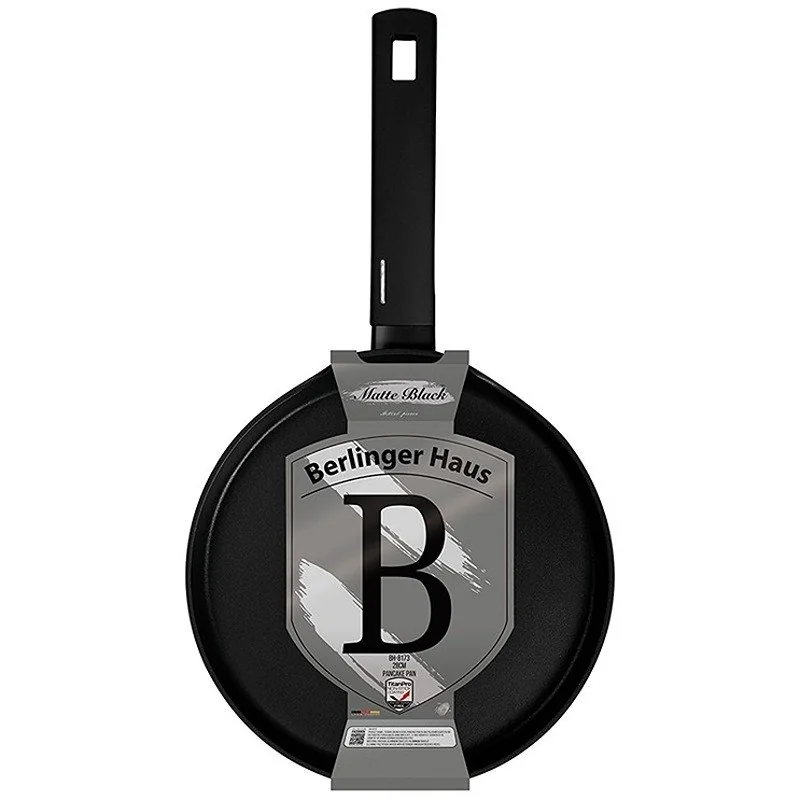 Berlingerhaus Pánev na palačinky s titanovým povrchem 28 cm Matte Black Collection