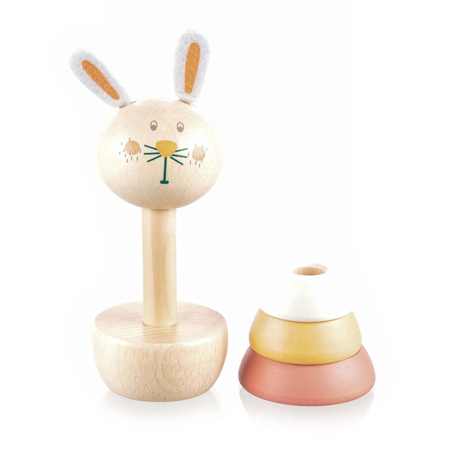 Zopa Dřevěné nasazovací zvířátko, Rabbit 1