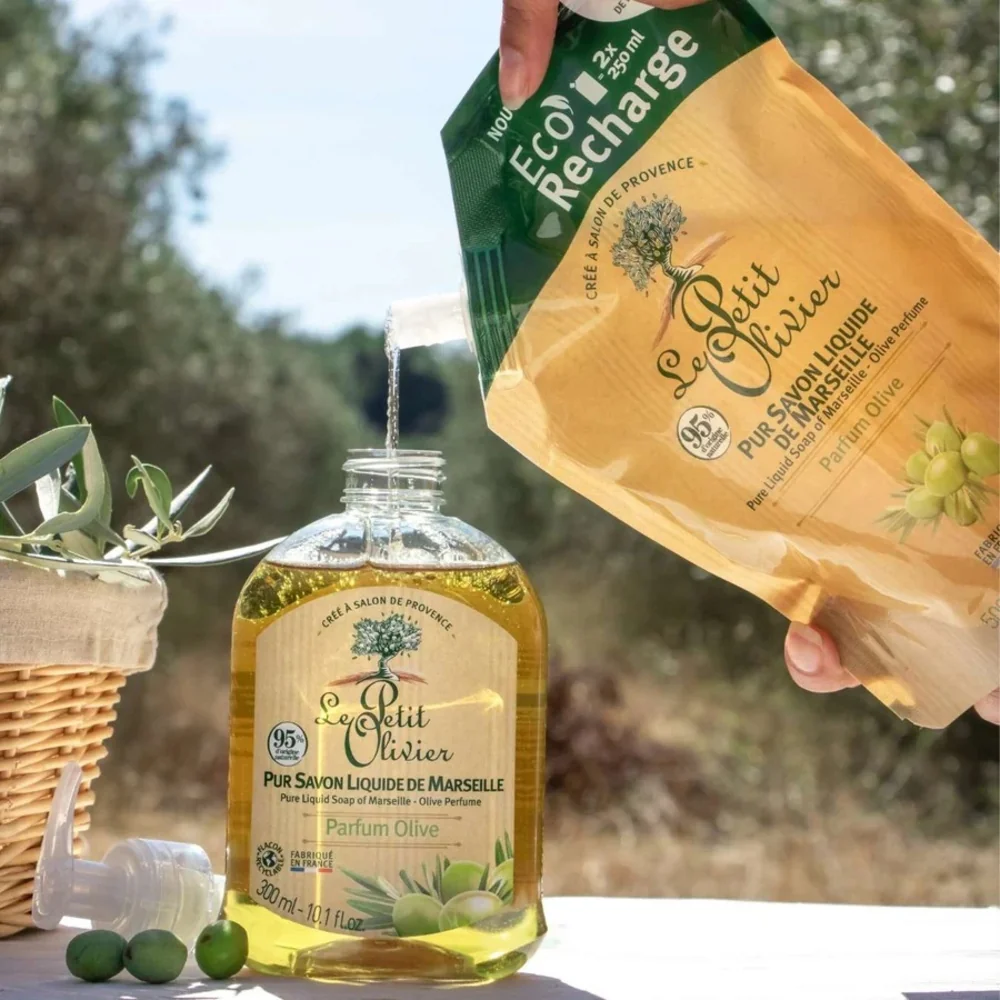 Le Petit Olivier Tekuté mýdlo Oliva náhradní náplň 500 ml