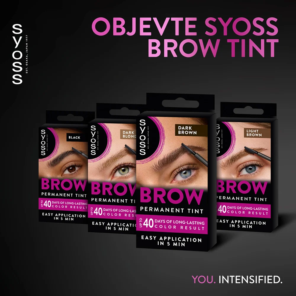 Syoss Brow Tint barva na obočí tmavě hnědá 17 ml