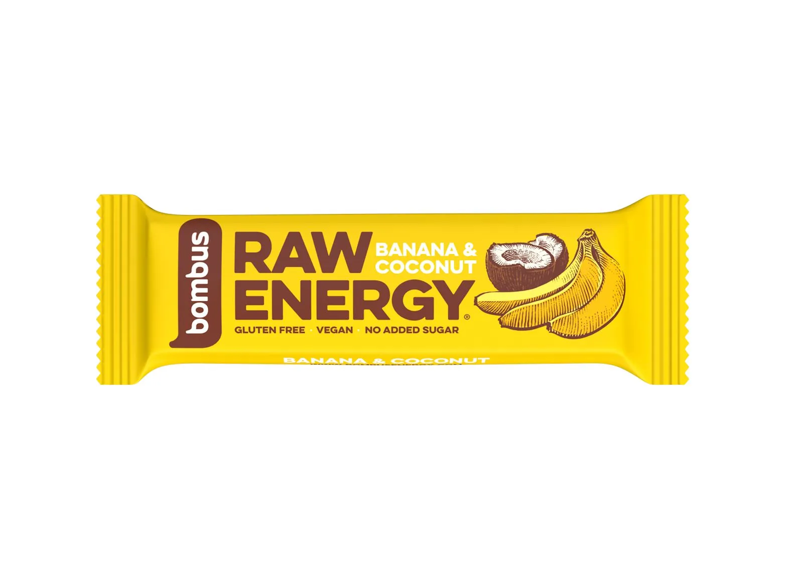 Bombus Raw Energy Tyčinka Banana + coconut 50 g