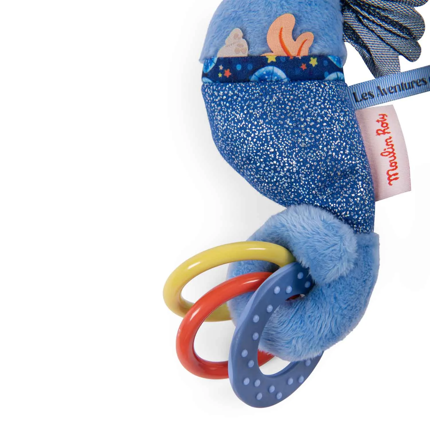 Moulin Roty Hrací závěsný kroužek Mořský koník