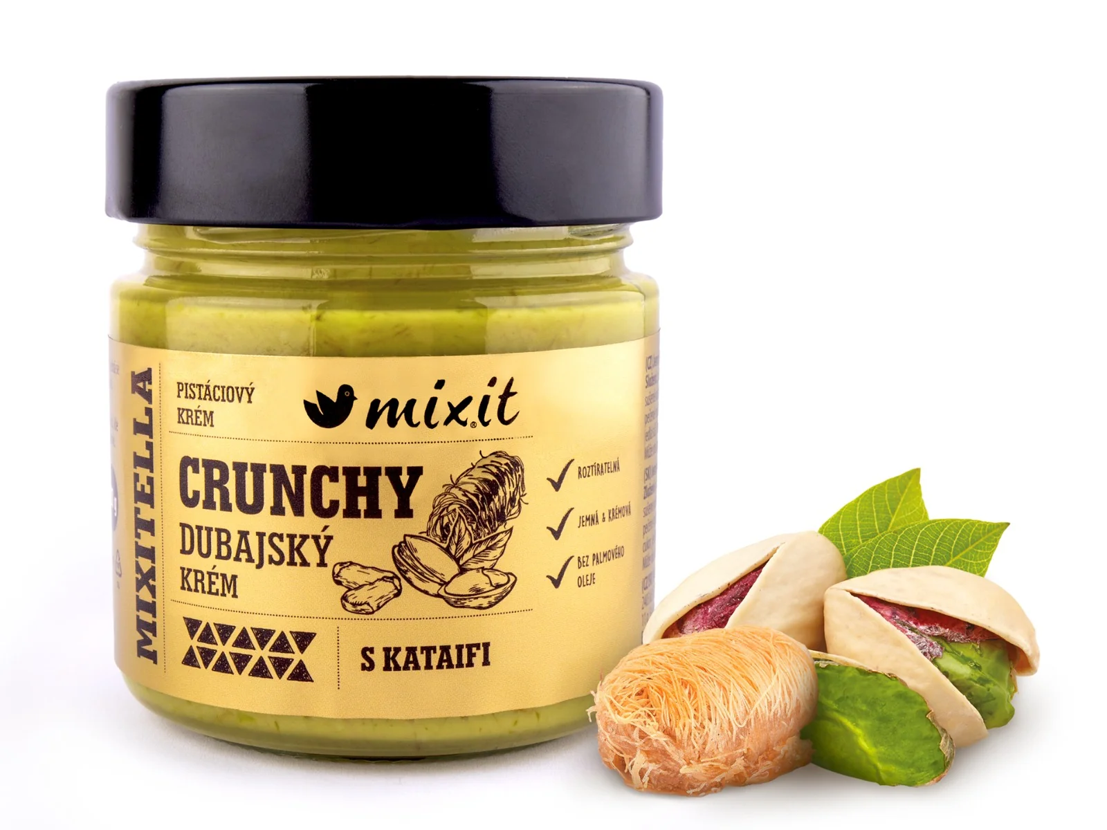 Mixit Mixitella Křupavý dubajský krém s kataifi 220 g