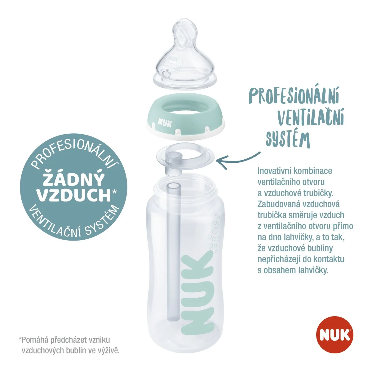 NUK FC+ Anti-colic Láhev s kontrolou teploty 300 ml 1 ks