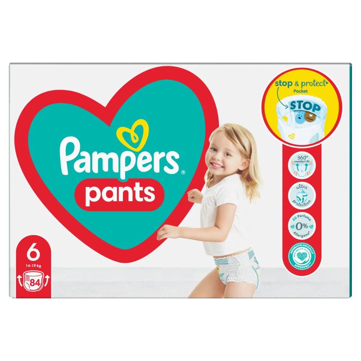 Pampers Pants vel. 6 Mega Pack 14-19 kg plenkové kalhotky 84 ks