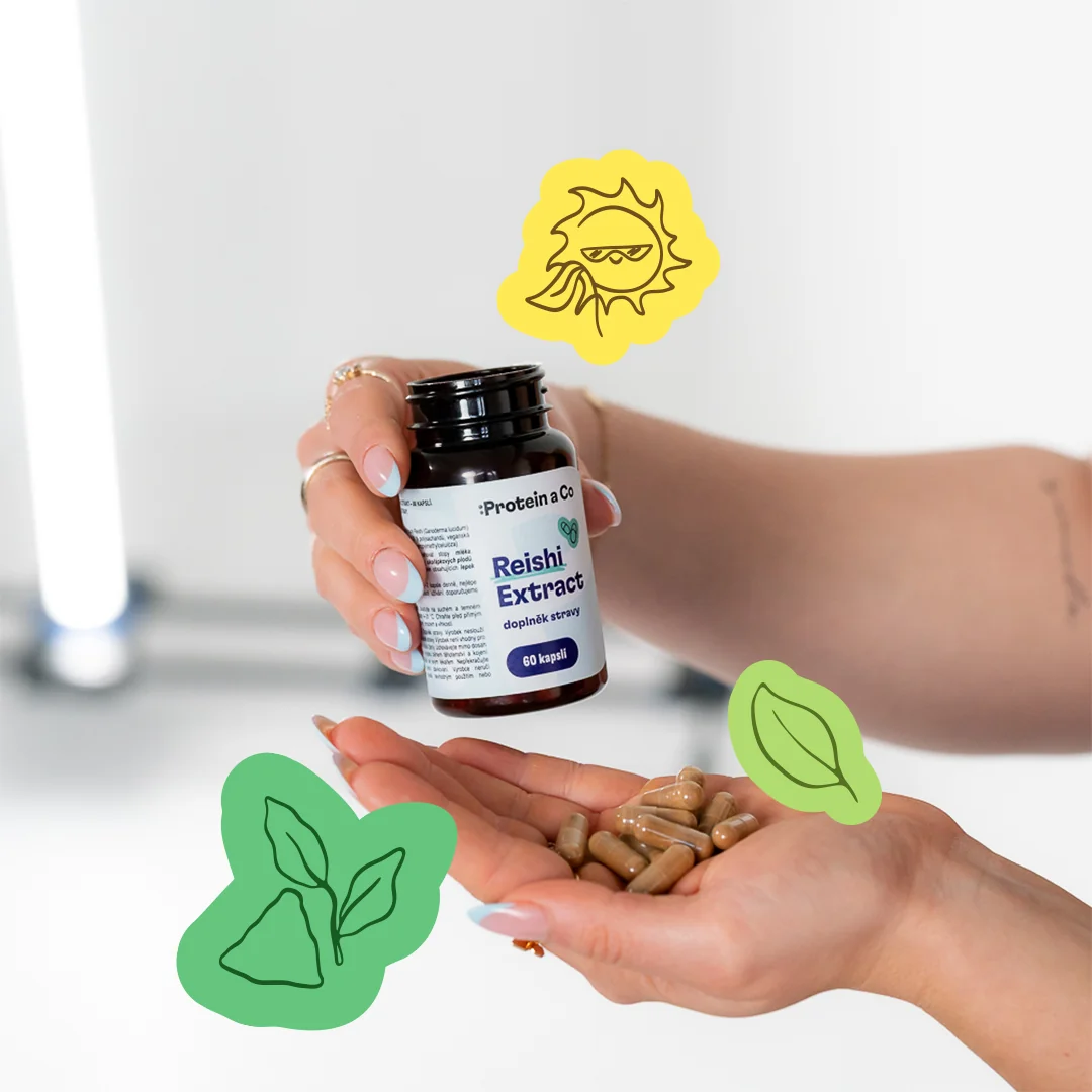 Protein a Co Reishi extrakt – 60 kapslí