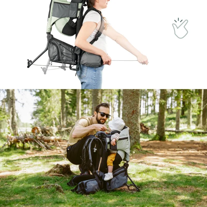 Babymoov krosna na dítě Moov & Hike Sage Green