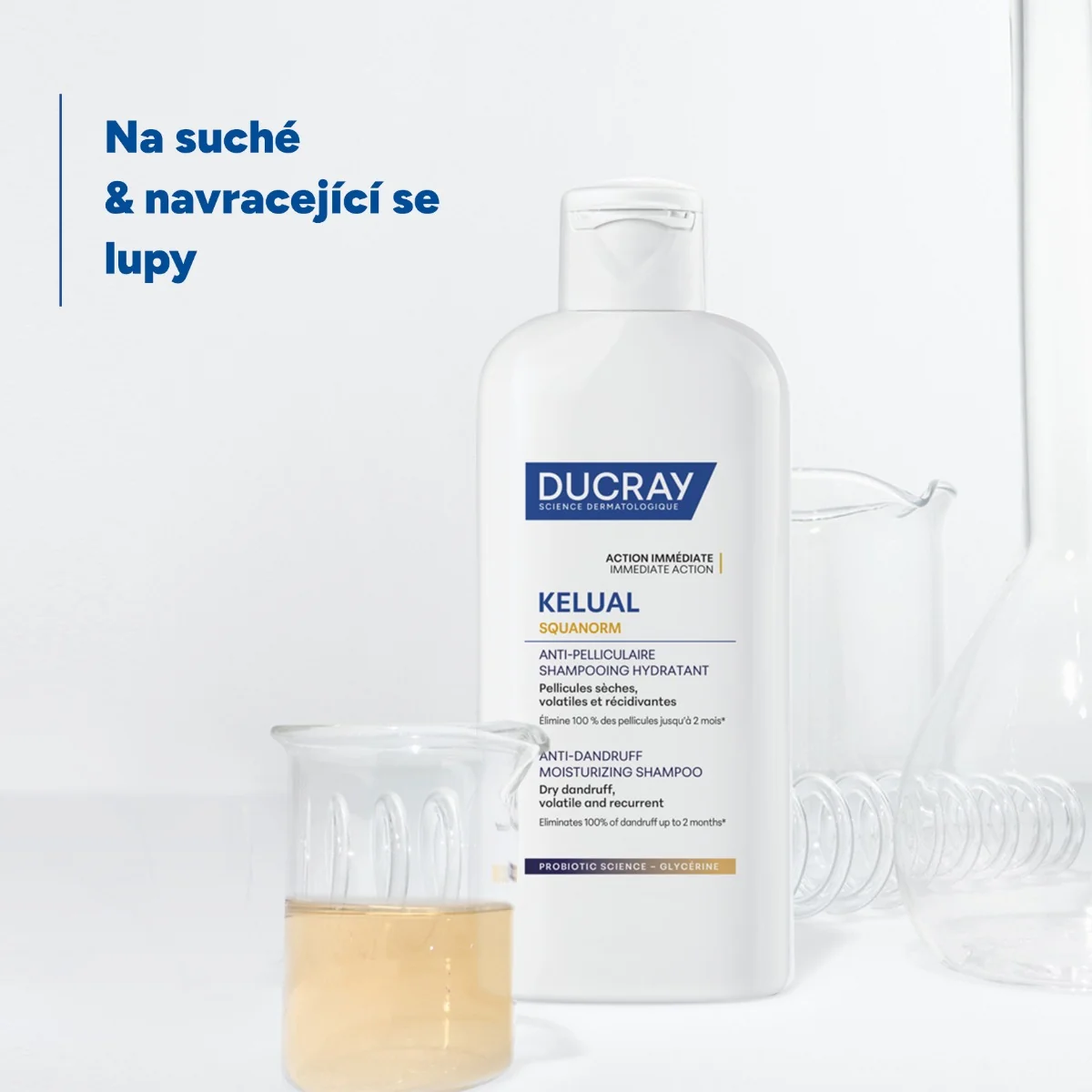 Ducray Kelual Squanorm Šampon hydratační na suché lupy 200 ml