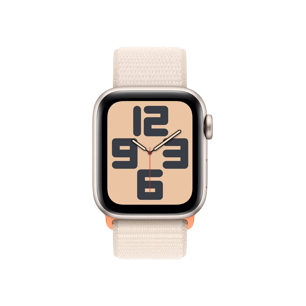 Apple Watch SE 40 mm sport loop smart hodinky Starlight