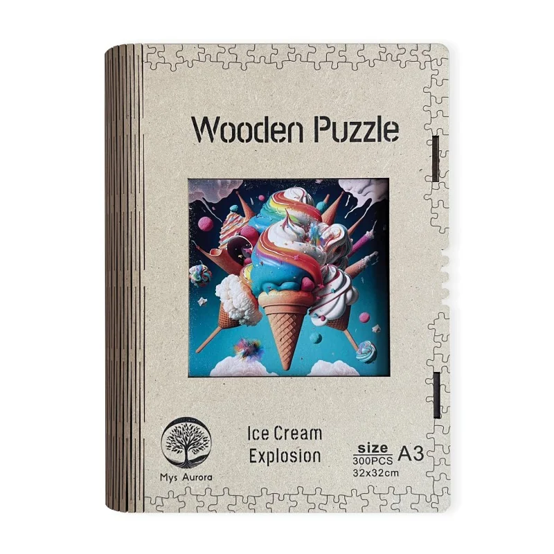 EPEE Wooden puzzle Ice Cream Explosion A3