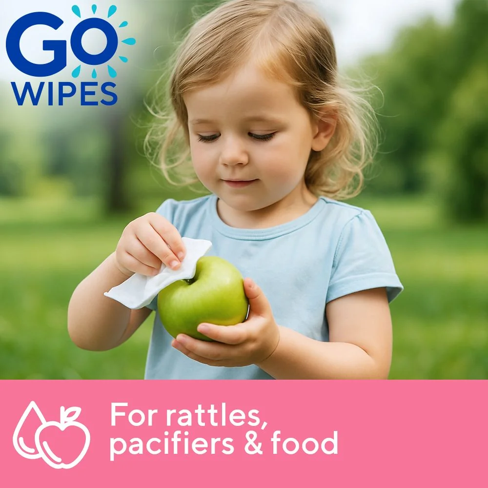 GoWipes Dětské vlhčené ubrousky pro novorozence Plastic Free 24 ks