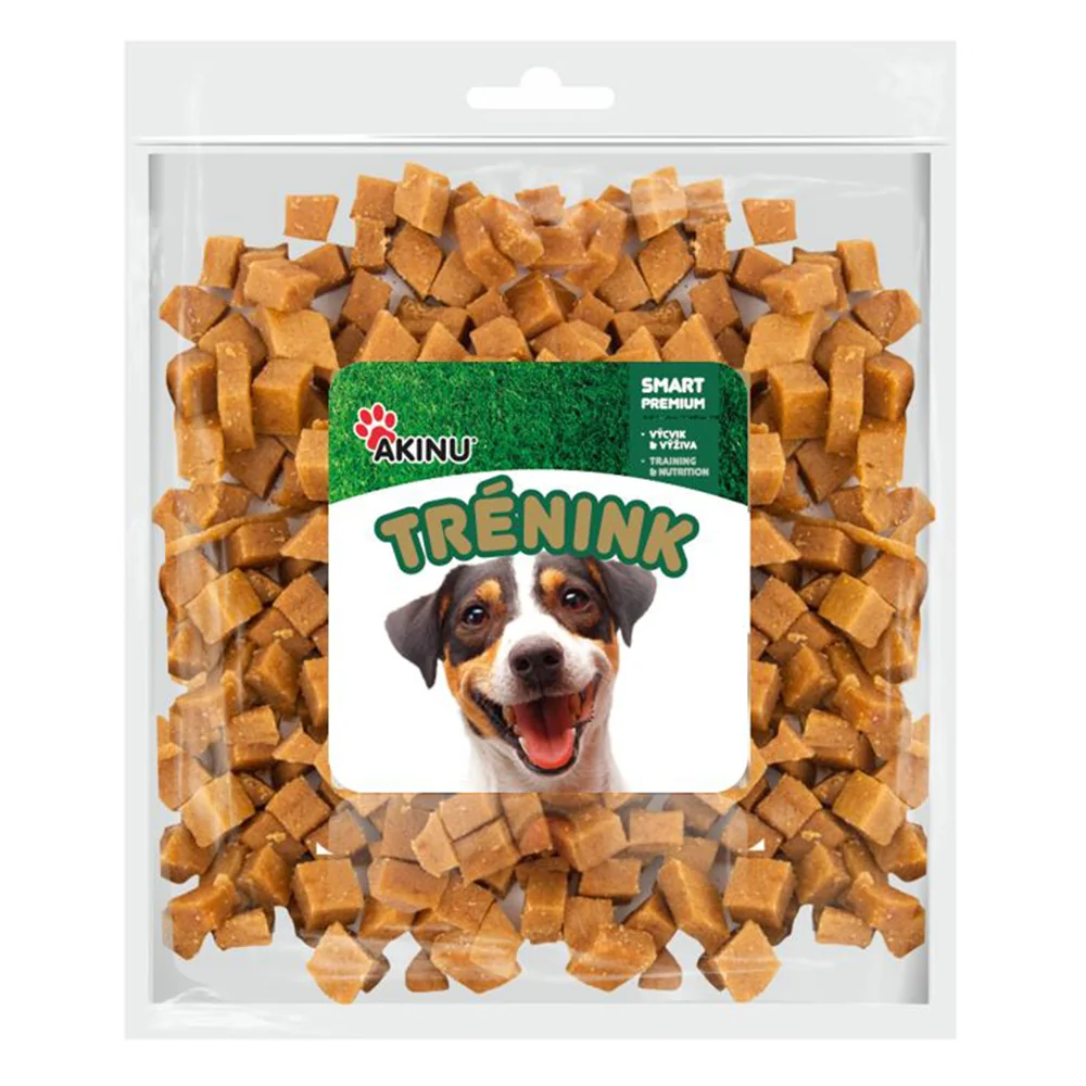 Akinu Trénink Lososové kostky pamlsek pro psy 2 x 400 g