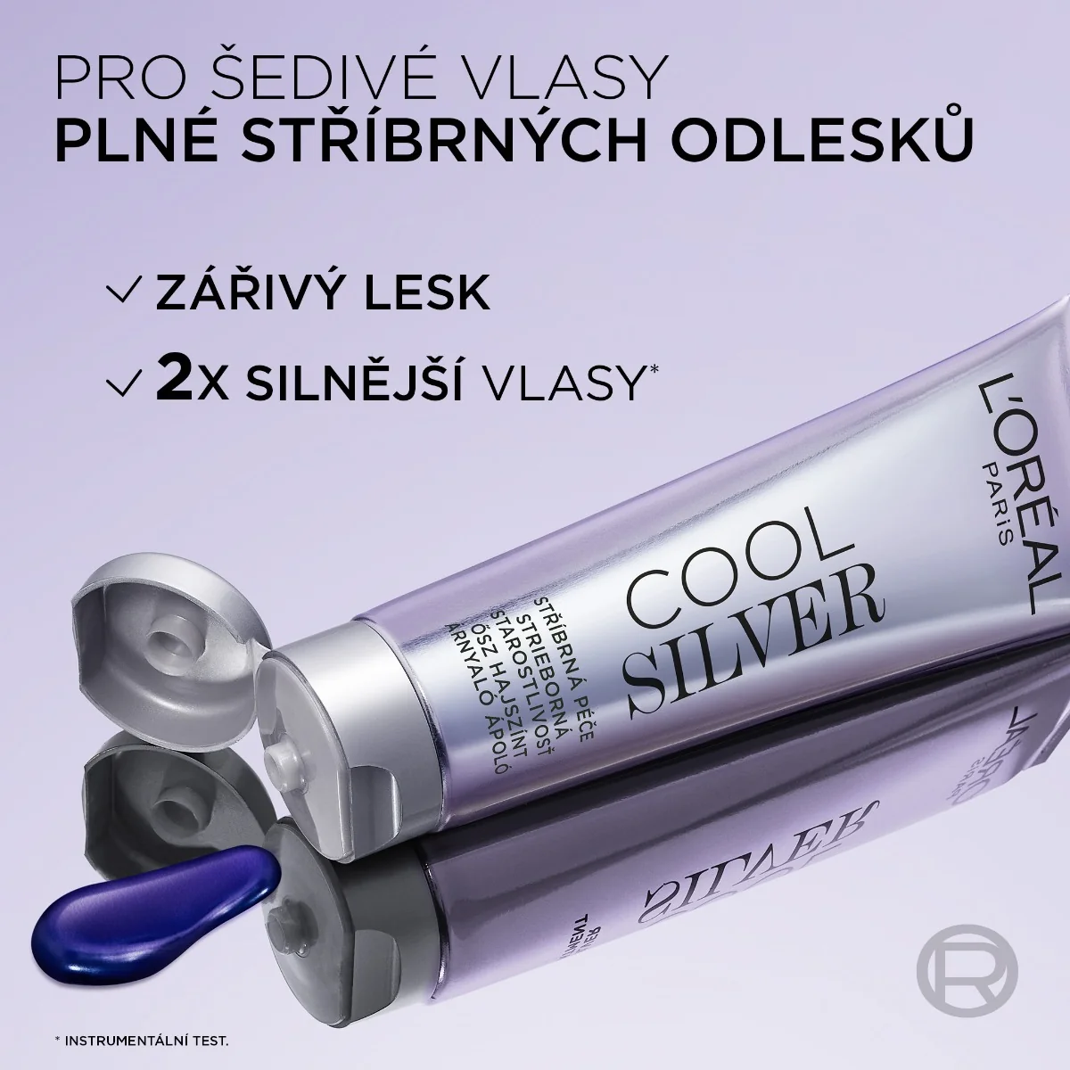 Loréal Paris Cool Silver posilující stříbrná péče 114 ml oslnivá stříbrná