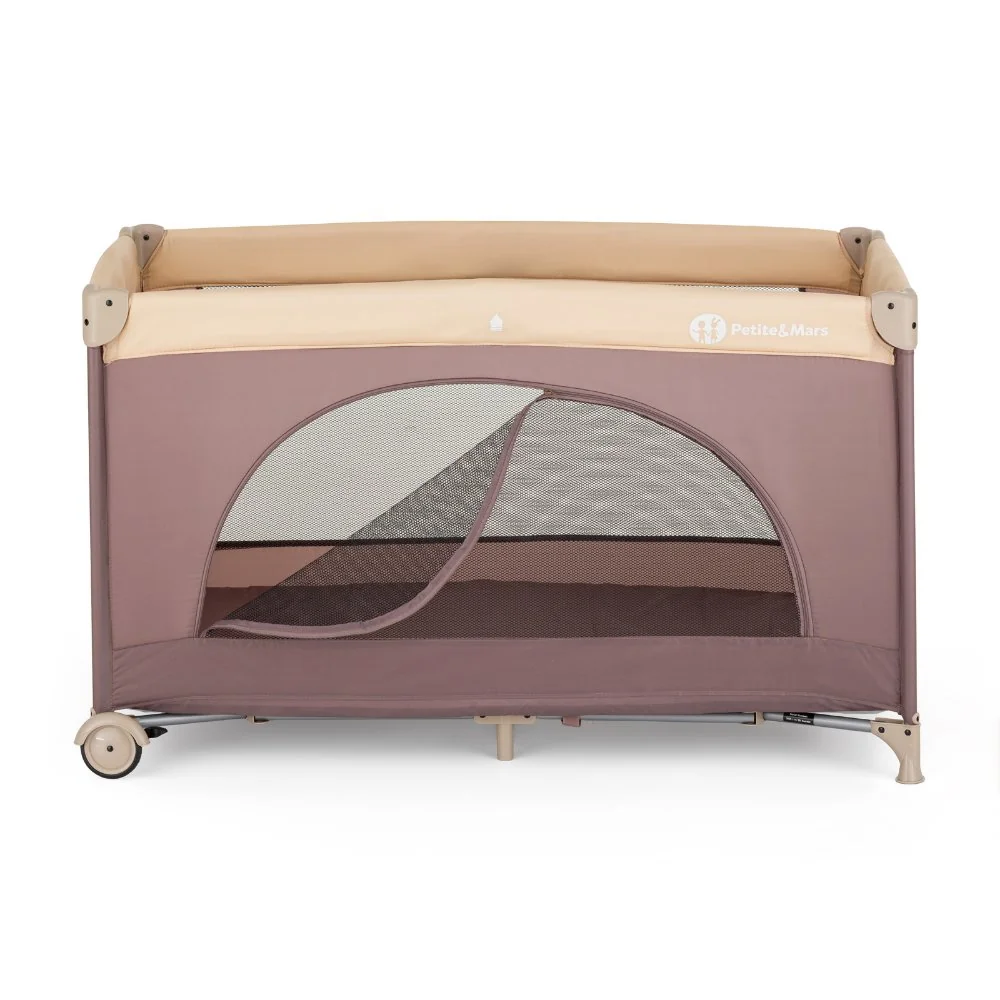 Petite&Mars Postýlka cestovní Nyja Elegant Dreamlines Mocha