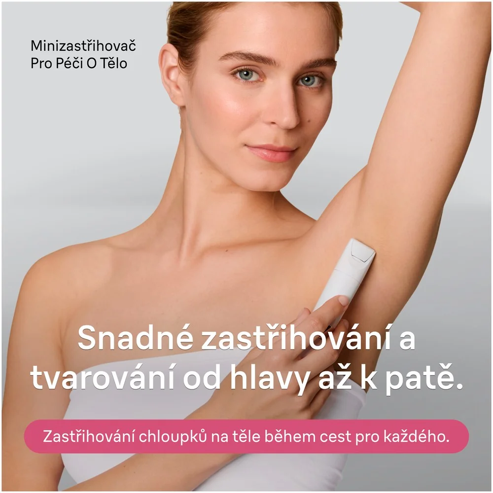Braun BS1000 minizastřihovač na tělo bílý