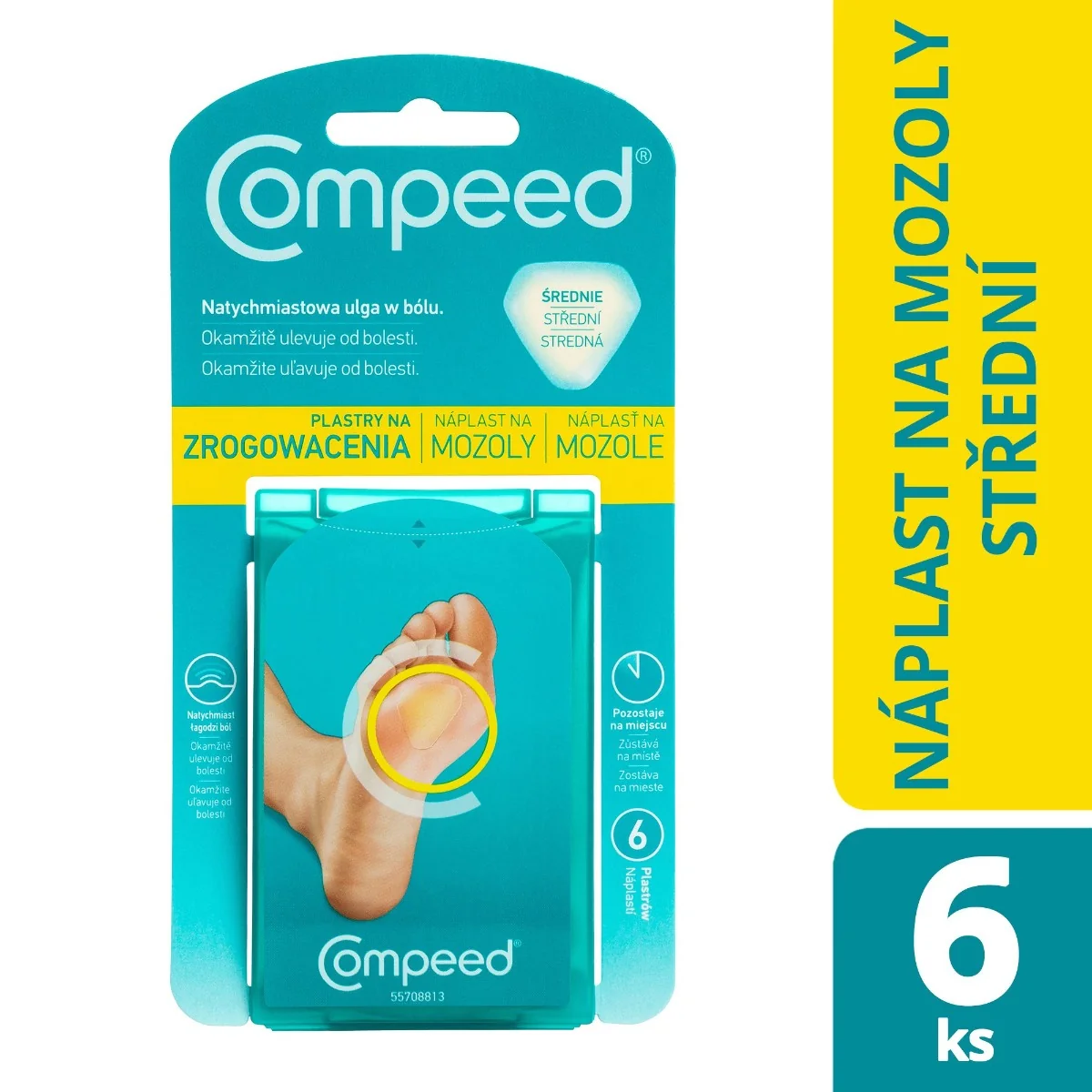 Compeed Náplast na mozoly 6 ks
