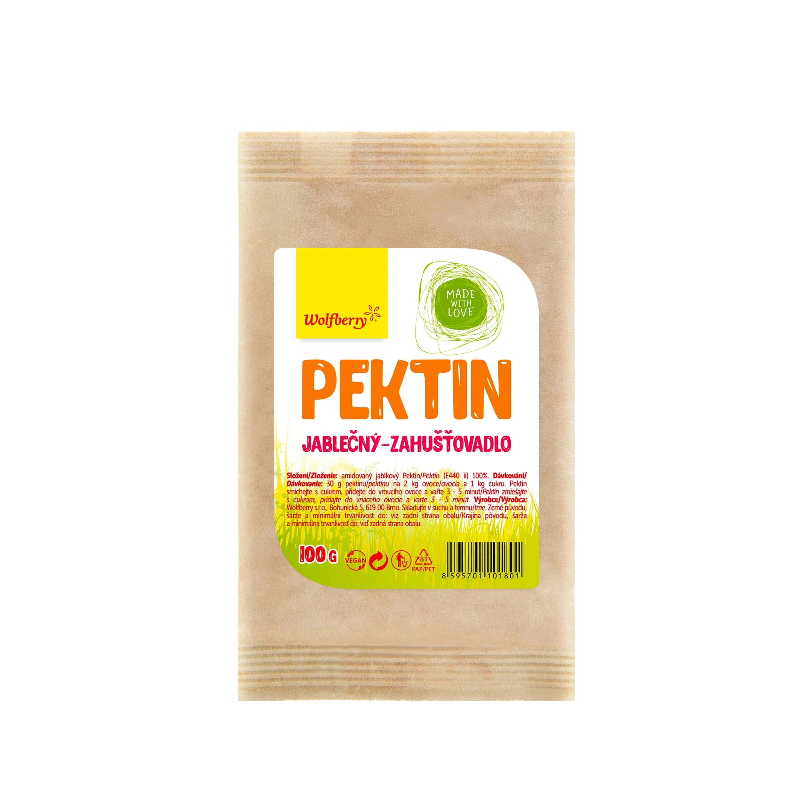 Wolfberry Pektin jablečný - zahušťovadlo 100 g