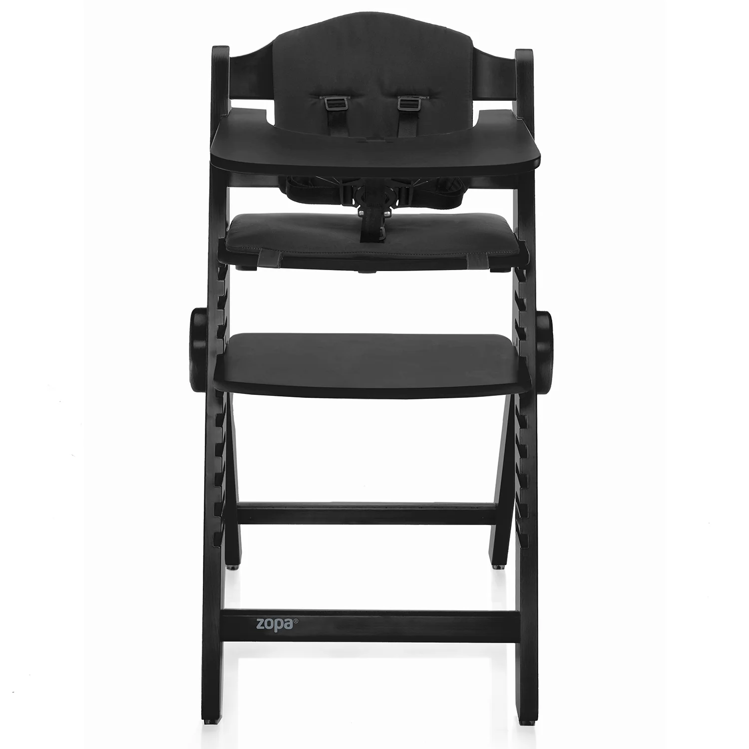 Zopa Dřevěná jídelní židlička Clipp & Clapp, Black 3