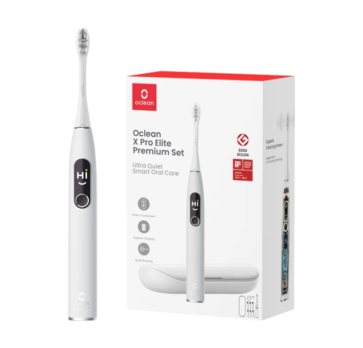 Oclean X Pro Elite Set sonický kartáček šedý