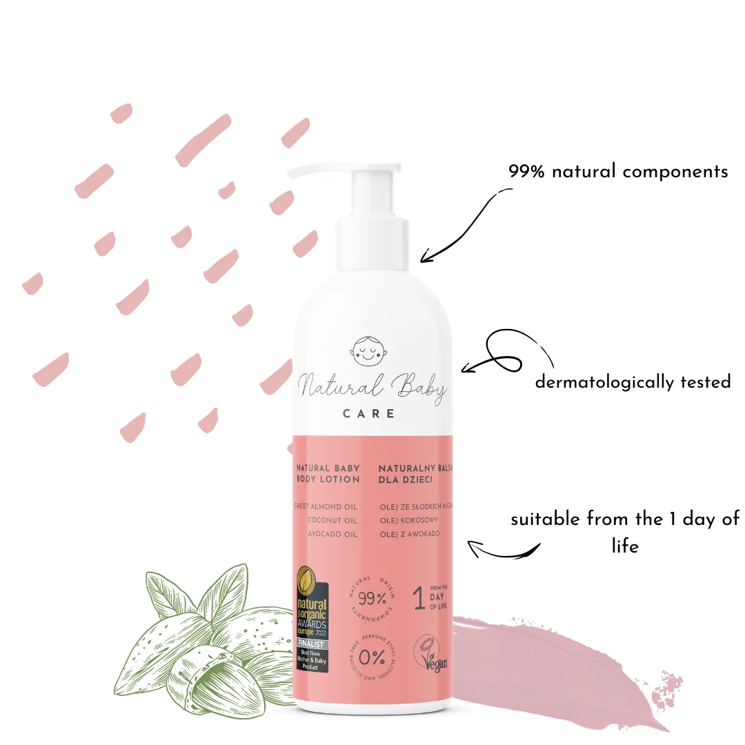 Natural Baby Care Dětské tělové mléko, 200 ml