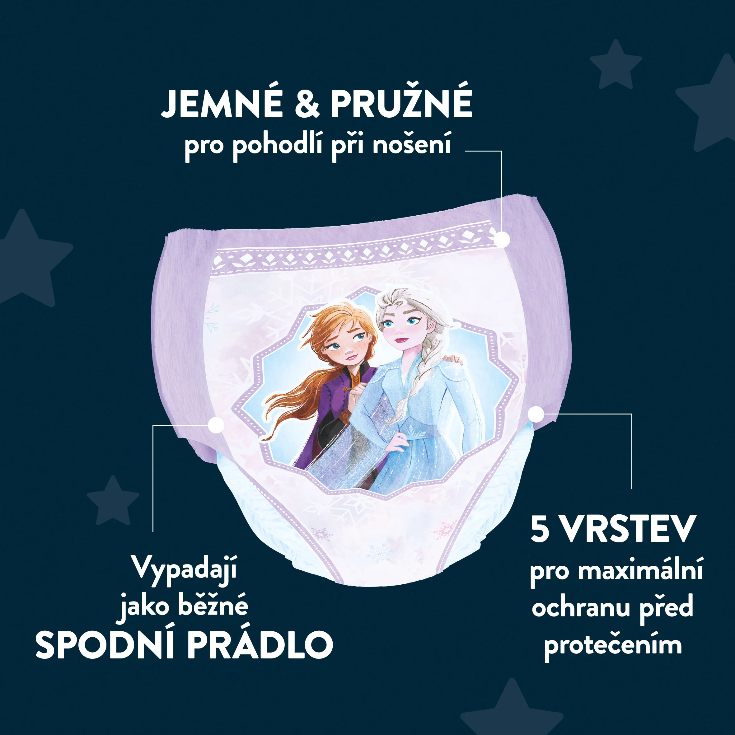 Huggies DryNites Natahovací kalhotky pro dívky 3–4 roky 12–21 kg JUMBO 4x16 ks