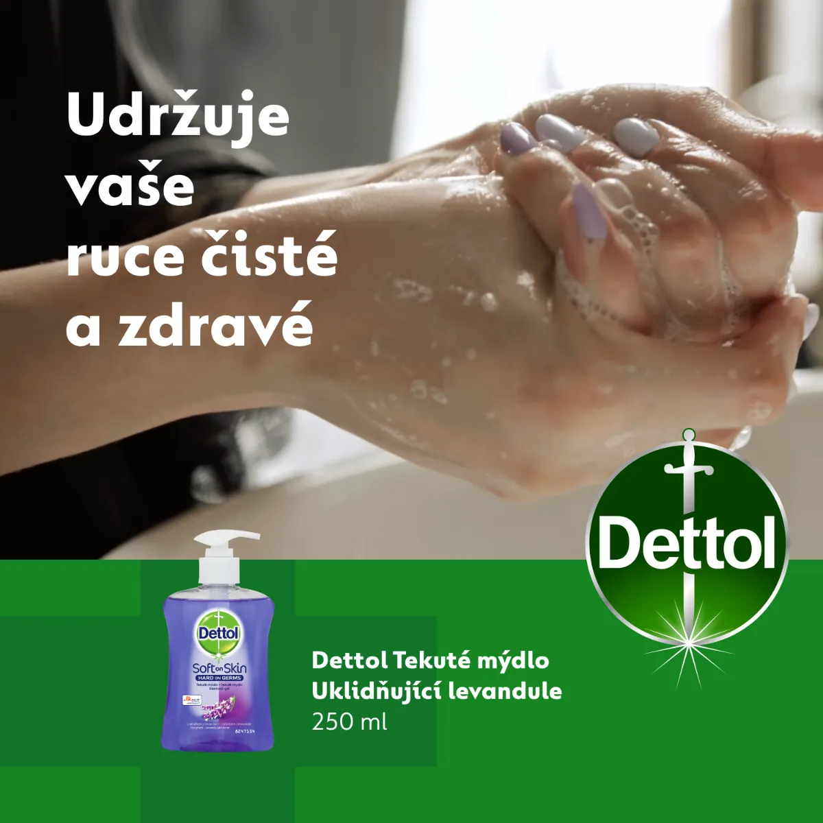 Dettol Tekuté mýdlo Uklidňující levandule 250 ml
